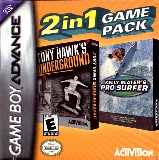 Tony Hawk's Underground & Kelly Slater's Pro Surfer (Cosmetically Flawed)
