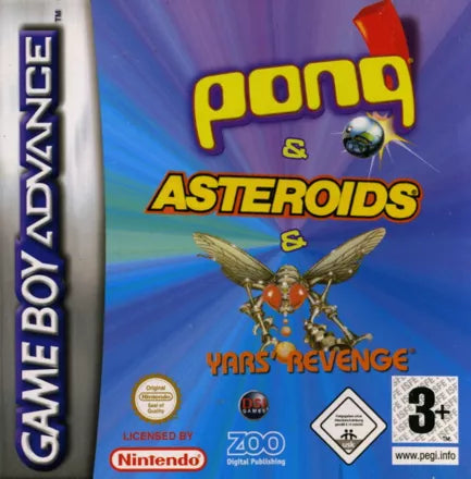 Pong / Asteroids / Yars' Revenge (Cosmetically Flawed)