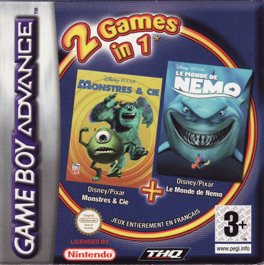 Disney∙Pixar's Monsters, Inc / Disney∙Pixar Finding Nemo (Cosmetically Flawed)